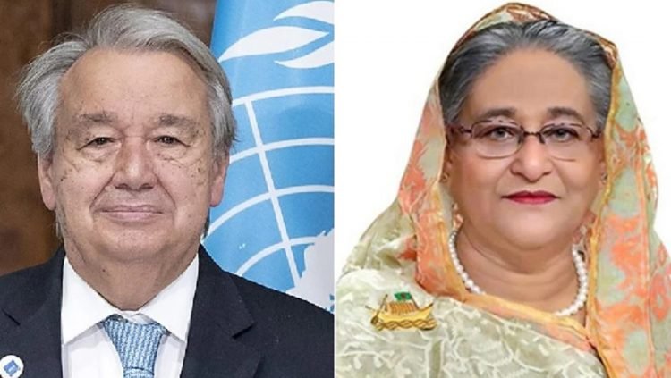 প্রধানমন্ত্রীকে জাতিসংঘ মহাসচিবের ফোন, জিসিআরজি’তে আমন্ত্রণ